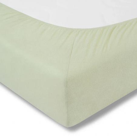 Prześcieradło Estella z gumką welurowe velour 565 verde zielone