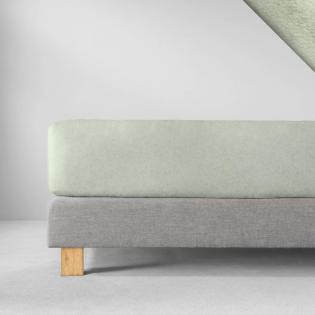 Prześcieradło Estella z gumką welurowe velour 565 verde zielone