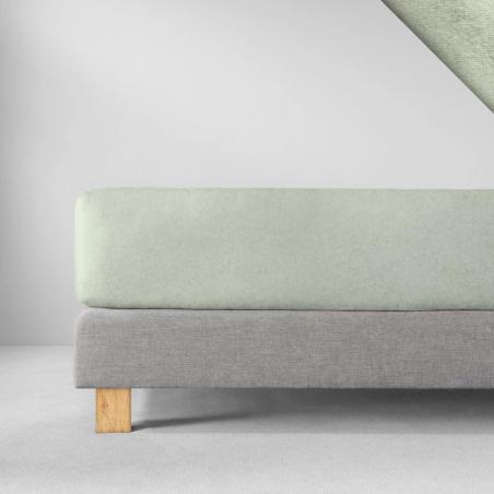 Prześcieradło Estella z gumką welurowe velour 565 verde zielone