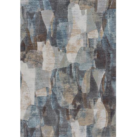 Dywan Nowoczesny Ragolle Argentum 63053 1219 elegancka abstrakcja niebieski beżowy