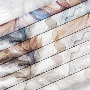 Tapeta ścienna LeGrand Platinum 4618-07 kwiaty 3D beżowe brązowe brokat