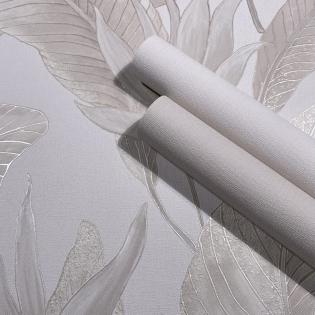 Tapeta Marburg Whisper 36472 tło struktura materiału beżowa jednokolorowa