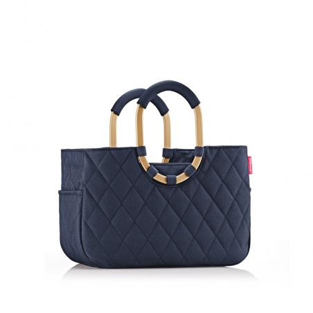 Torba na zakupy Reisenthel loopshopper m frame Rhombus midnight gold granatowa
