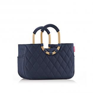 Torba na zakupy Reisenthel loopshopper m frame Rhombus midnight gold granatowa