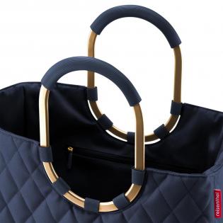 Torba na zakupy Reisenthel loopshopper L frame Rhombus midnight gold granatowa