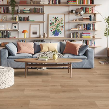 Wykładzina PCV Tarkett Iconik 240 240009019 Powell Oak Bronze imitująca drewno brązowa