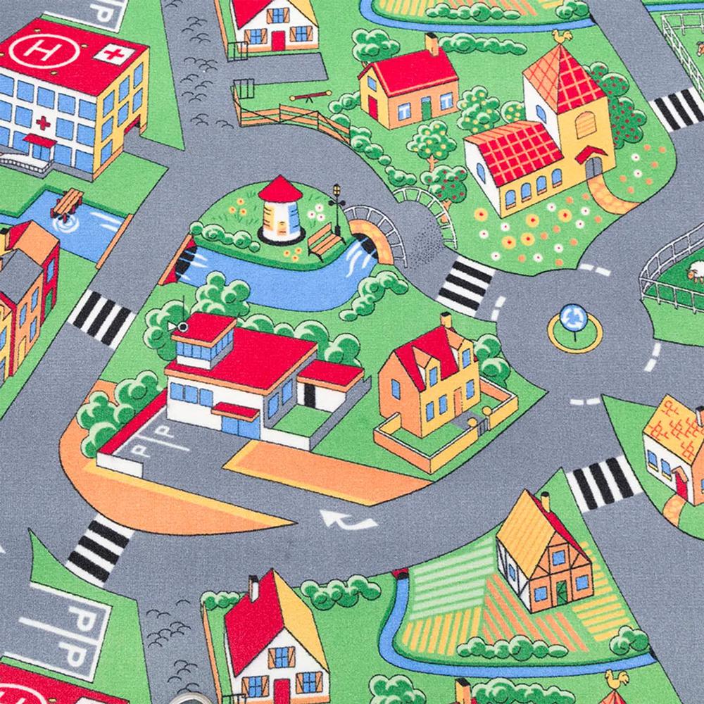 Wykładzina dywanowa dla dzieci AW Little Village 90 uliczki autostrady