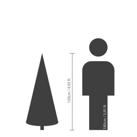 Choinka sztuczna Grandis Fir 150cm zielona jak żywa PE/PVC