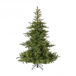 Choinka sztuczna Grandis Fir 180 cm z oświetleniem 400 LED zielona jak żywa PE/PVC