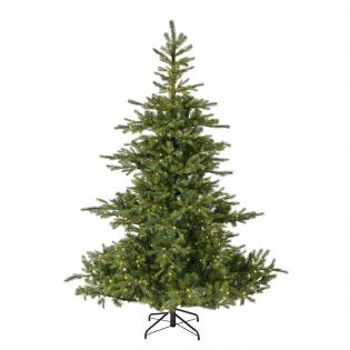 Choinka sztuczna Grandis Fir 210 cm z oświetleniem 550 LED zielona jak żywa PE/PVC