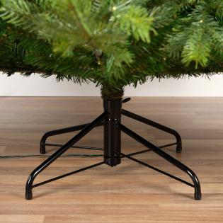 Choinka sztuczna Grandis Fir 210 cm z oświetleniem 550 LED zielona jak żywa PE/PVC