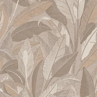 Tapeta Design ID Renaissance RE521053 haftowane liście beżowe do salonu premium