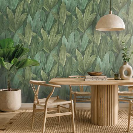 Tapeta Willow Sofira Decor Slav Oboi  8809-04 zielone liście premium