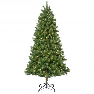 Choinka sztuczna Kenmore 240cm z oświetleniem 700 LED zielona jak żywa pe/pvc