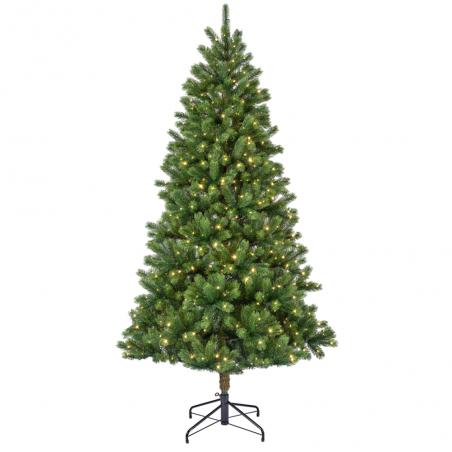 Choinka sztuczna Kenmore 240cm z oświetleniem 700 LED zielona jak żywa pe/pvc