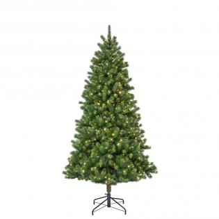 Choinka sztuczna Kenmore 180cm z oświetleniem 350 LED zielona jak żywa pe/pvc