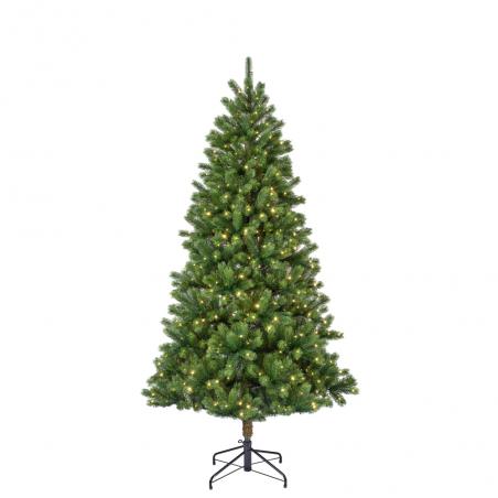 Choinka sztuczna Kenmore 180cm z oświetleniem 350 LED zielona jak żywa pe/pvc