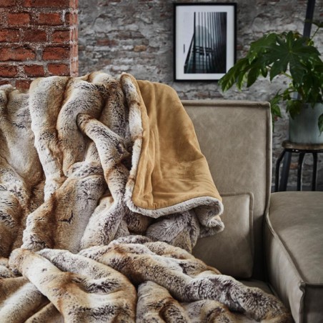 Koc futrzany Bugatti 3883-300 brązowy