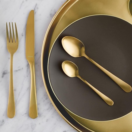 Komplet sztućców Austin gold dla 6 osób 24 elementów