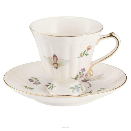 Villa Italia Leda Ivory Filiżanka 180ml ze spodekiem