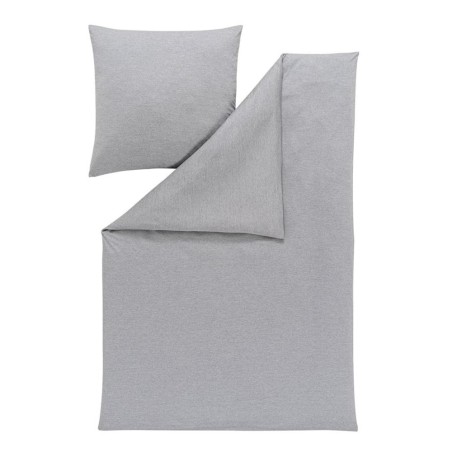 Pościel Estella Takoma 6873/810 mako interlock jersey jednokolorowa szara