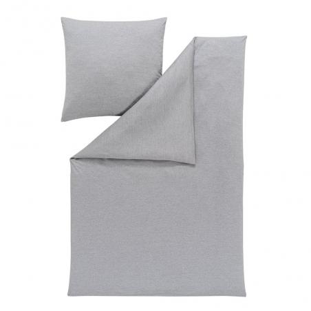 Pościel Estella Takoma 6873/810 mako interlock jersey jednokolorowa szara