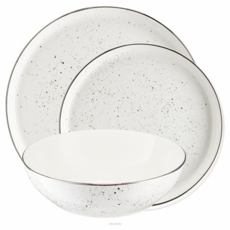 Komplet talerzy Polvere dla 6 osób 18 elementów