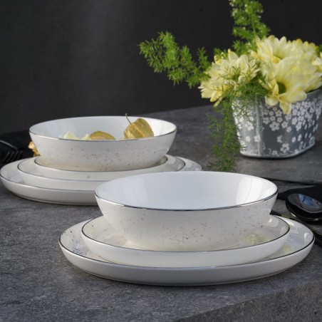 Komplet talerzy Polvere dla 6 osób 18 elementów