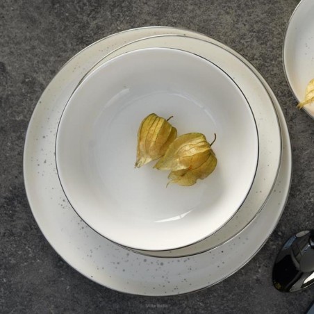 Komplet talerzy Polvere dla 6 osób 18 elementów