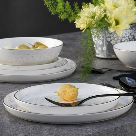 Komplet talerzy Polvere dla 6 osób 18 elementów