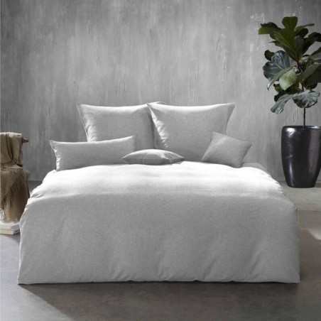 Pościel Flueresse Lech jodełka 603089/17 flanela jasno-szara