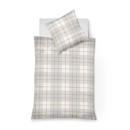 Pościel Flueresse Lech 604112/10 flanela krata beżowa