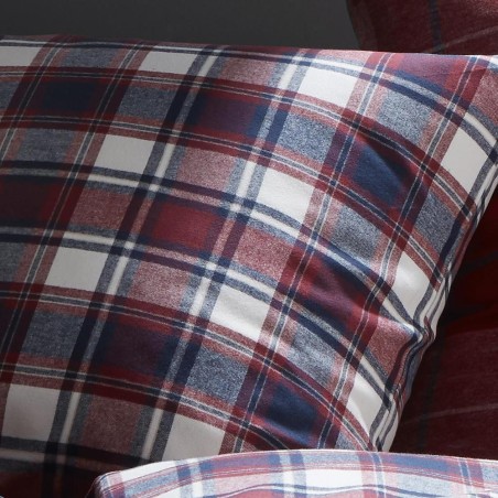 Pościel Flueresse Lech 604264/04 flanela krata czerwono-niebieska