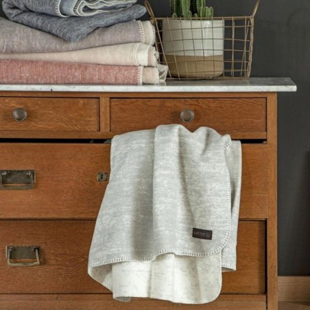 Koc wełniany Ibena Rom 2845-600 niebieski 130x180