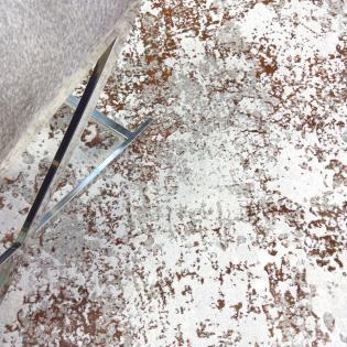 Dywan Ragolle Titanium 83911 6111 nowoczesny szaro-czerwony