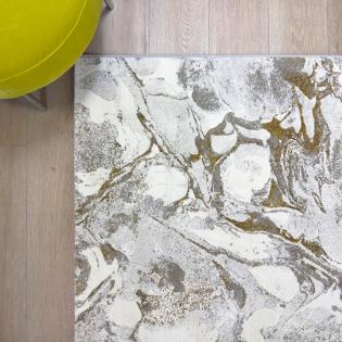 Dywan Ragolle Titanium 83916 6121 nowoczesny szaro-złoty