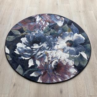 Dywan Ragolle Argentum 63421 3626 koło kwiaty niebieskie