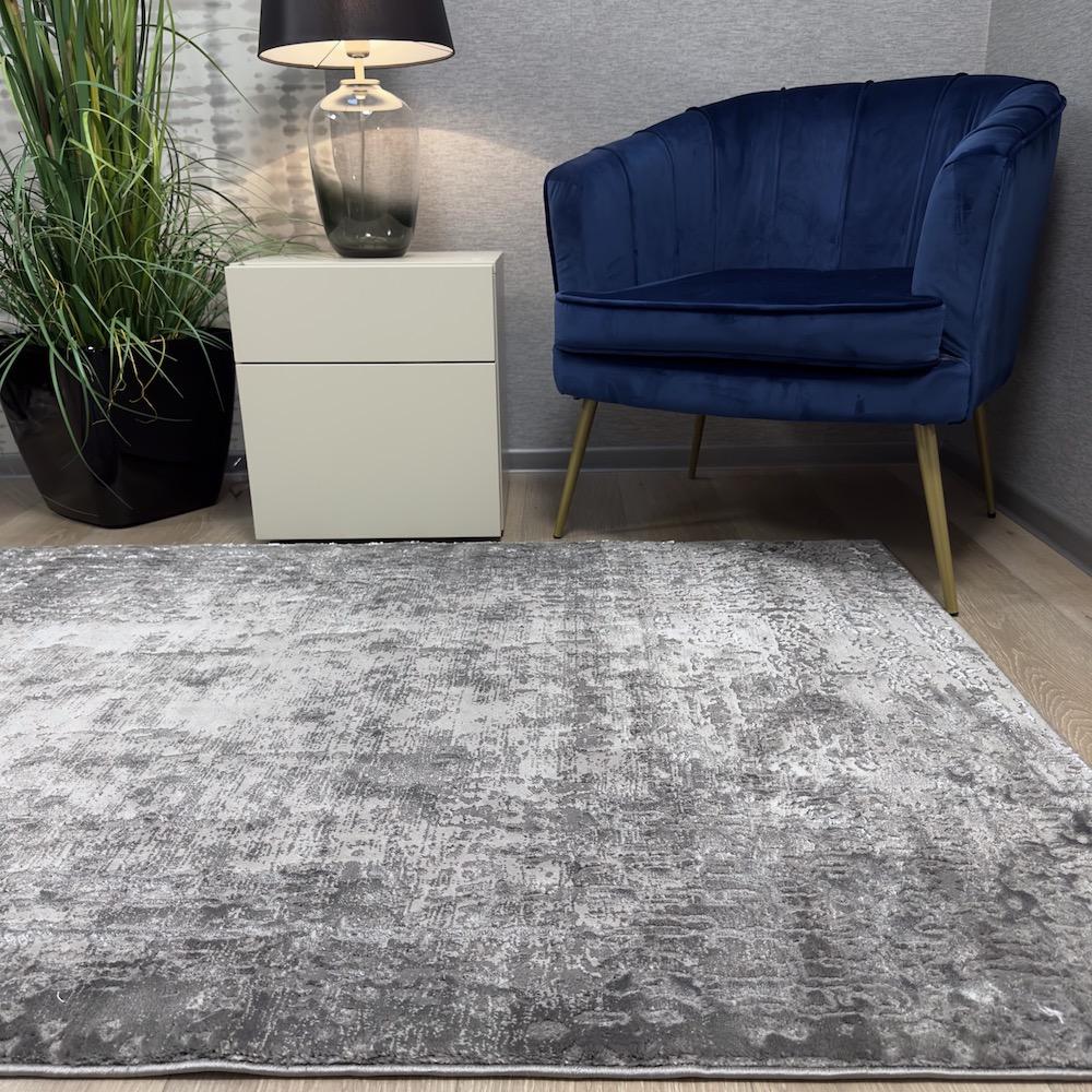 Dywan nowoczesny Elite 4356 grey ramka szara