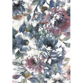 Dywan Ragolle Argentum 63421 7626 kwiaty jasnoniebieskie