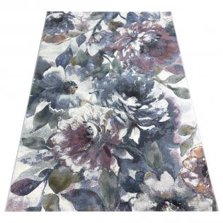Dywan Ragolle Argentum 63421 7626 kwiaty jasnoniebieskie