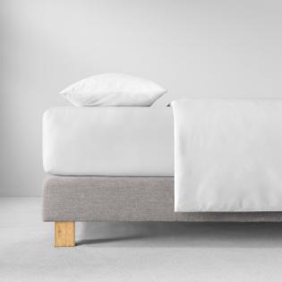 Prześcieradło Estella z gumką  zwirn-jersey 100 biały