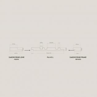 Panel Lamelio Milo dąb sonoma