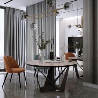 Panel Lamelio Asti srebrny