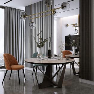 Zakończenie Lewe Lamelio Asti srebrny