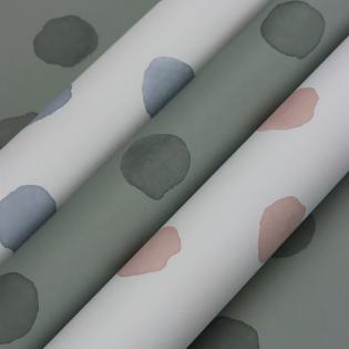 Tapeta ścienna dziecięca Rasch Bambino XIX 252019 różowe kropki na białym tle