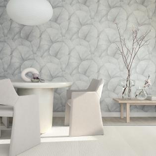 Tapeta Marburg Kumano 34509 liście szare