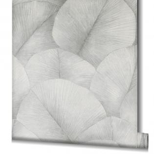 Tapeta Marburg Kumano 34509 liście szare