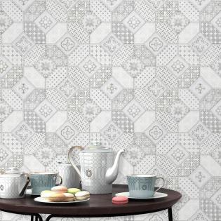 Tapeta Erismann Imitations II 6315-10 kafla mozaika szara