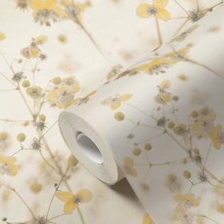 Tapeta AS Creation Pint Walls 38726-1 delikatne żółte kwiaty 3D