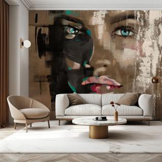 Tapeta Loca - kobieca twarz